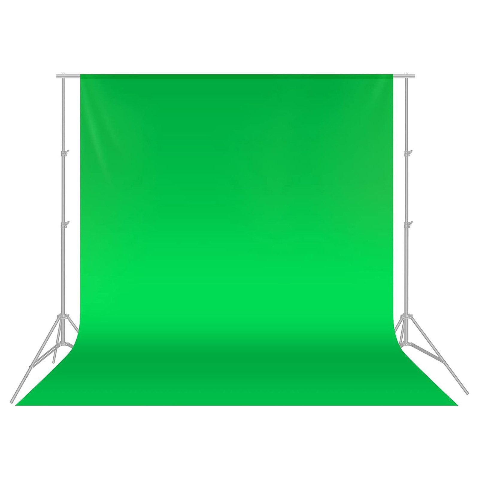 Neewer Hintergrundtuch BD-1020 3x6m Muslin-Hintergrund faltbar grün, Nahtlose Verarbeitung, vollständig versäumte Kanten