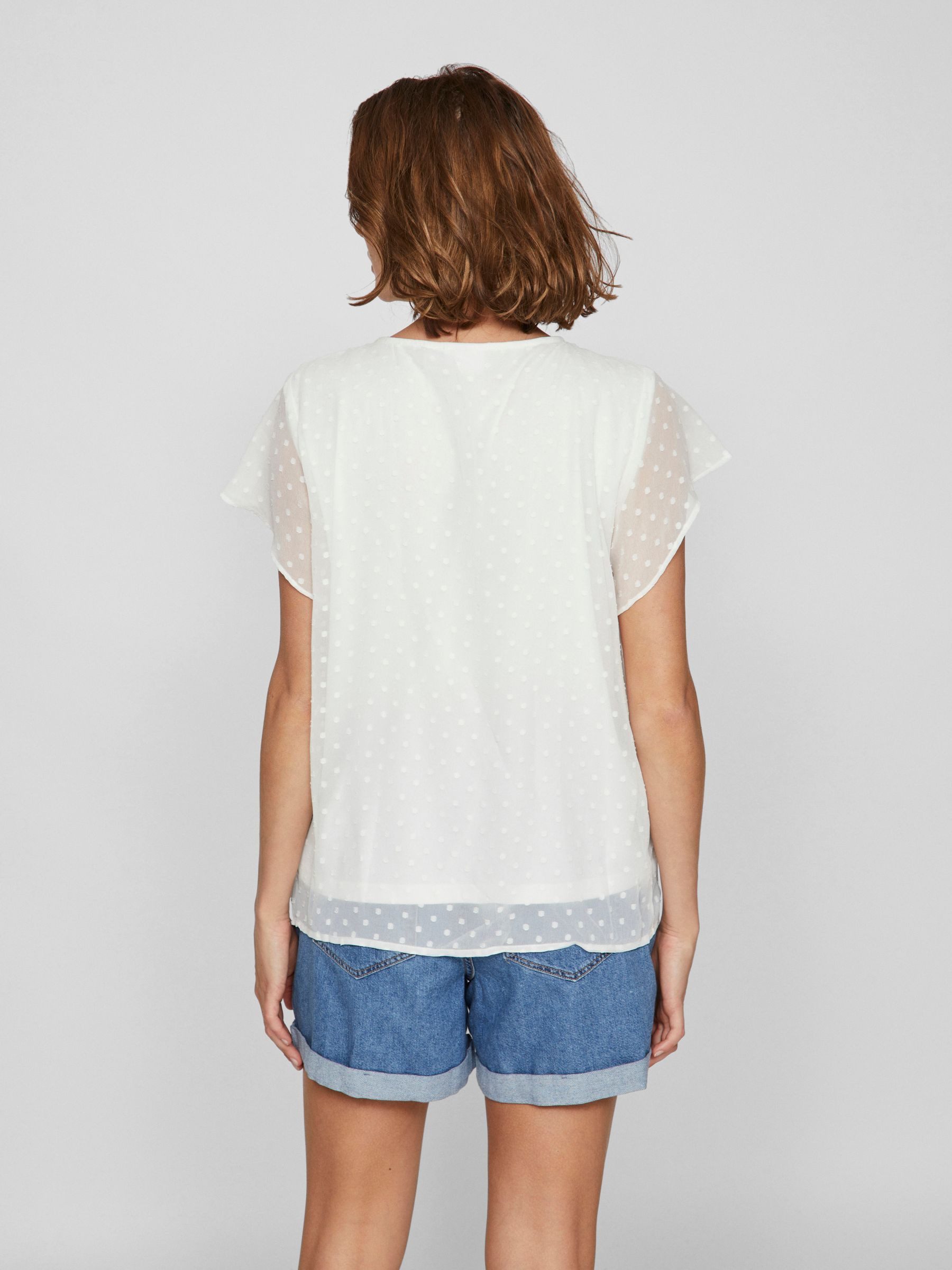 Vila Blusenshirt Transparente mit Tupfenmuster und günstig online kaufen
