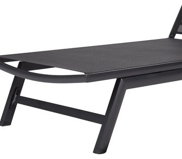 ebuy24 Gartenlounge-Set Stara Sonnenliege, schwarz und schwarz., (1-tlg)