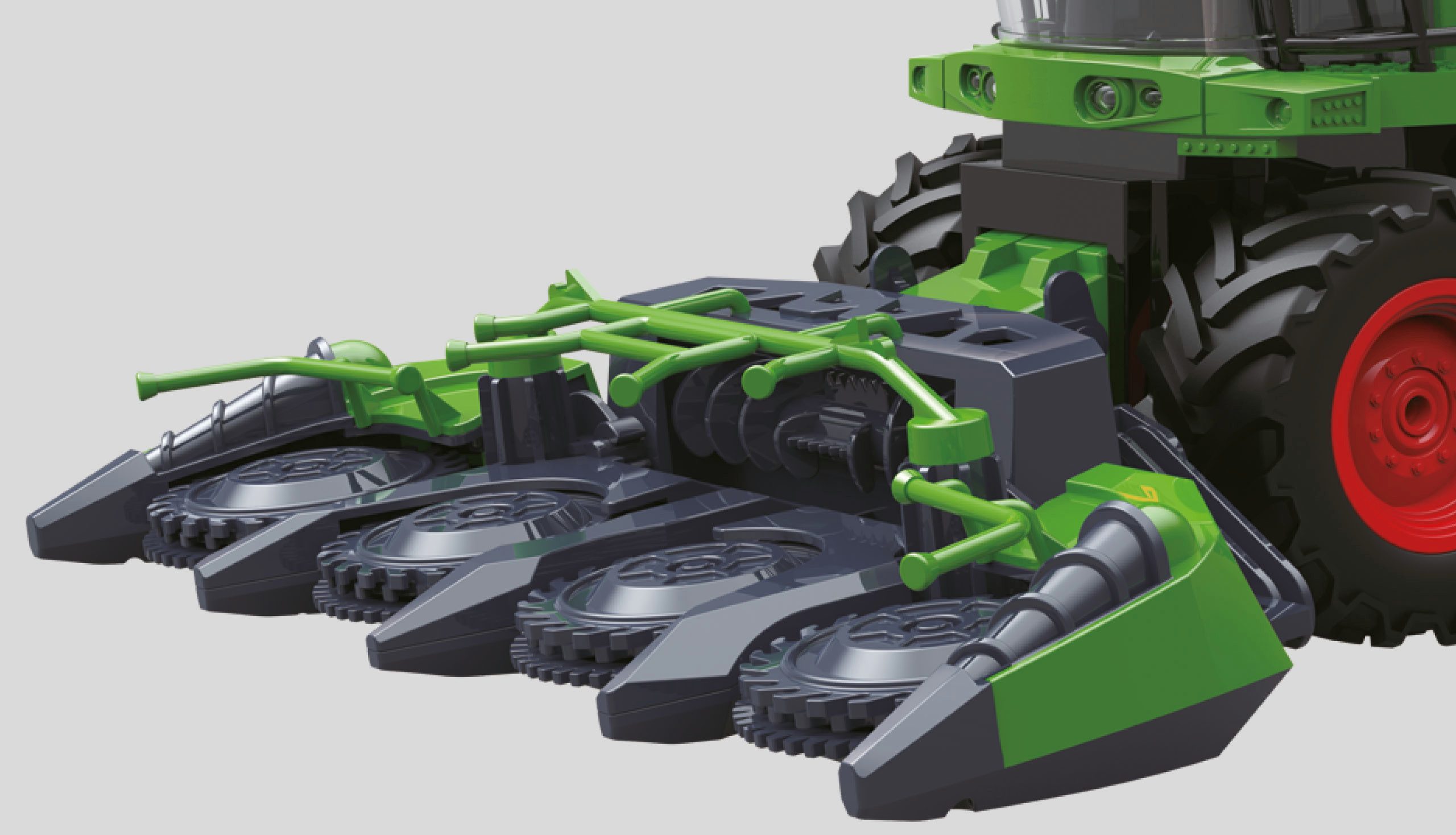 efaso RC-Traktor 6602H RC Maishäcksler 1:24 - ferngesteuerter Traktor mit Licht&Sound, LED Beleuchtung/bewegliches Schneidwerk/Lange Spielzeit