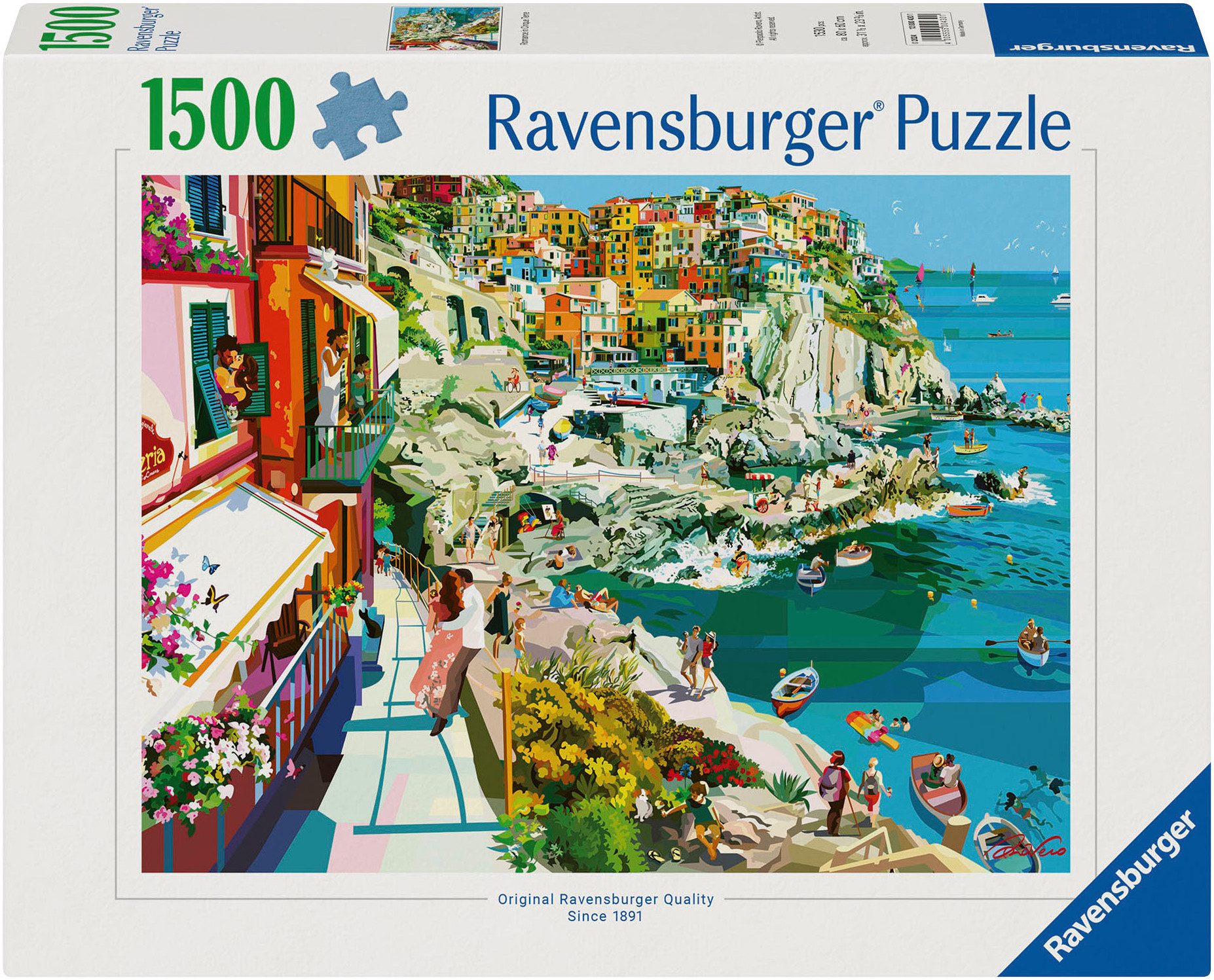 Ravensburger Puzzle Verliebt in Cinque Terre, 1500 Puzzleteile, Made in Germany
