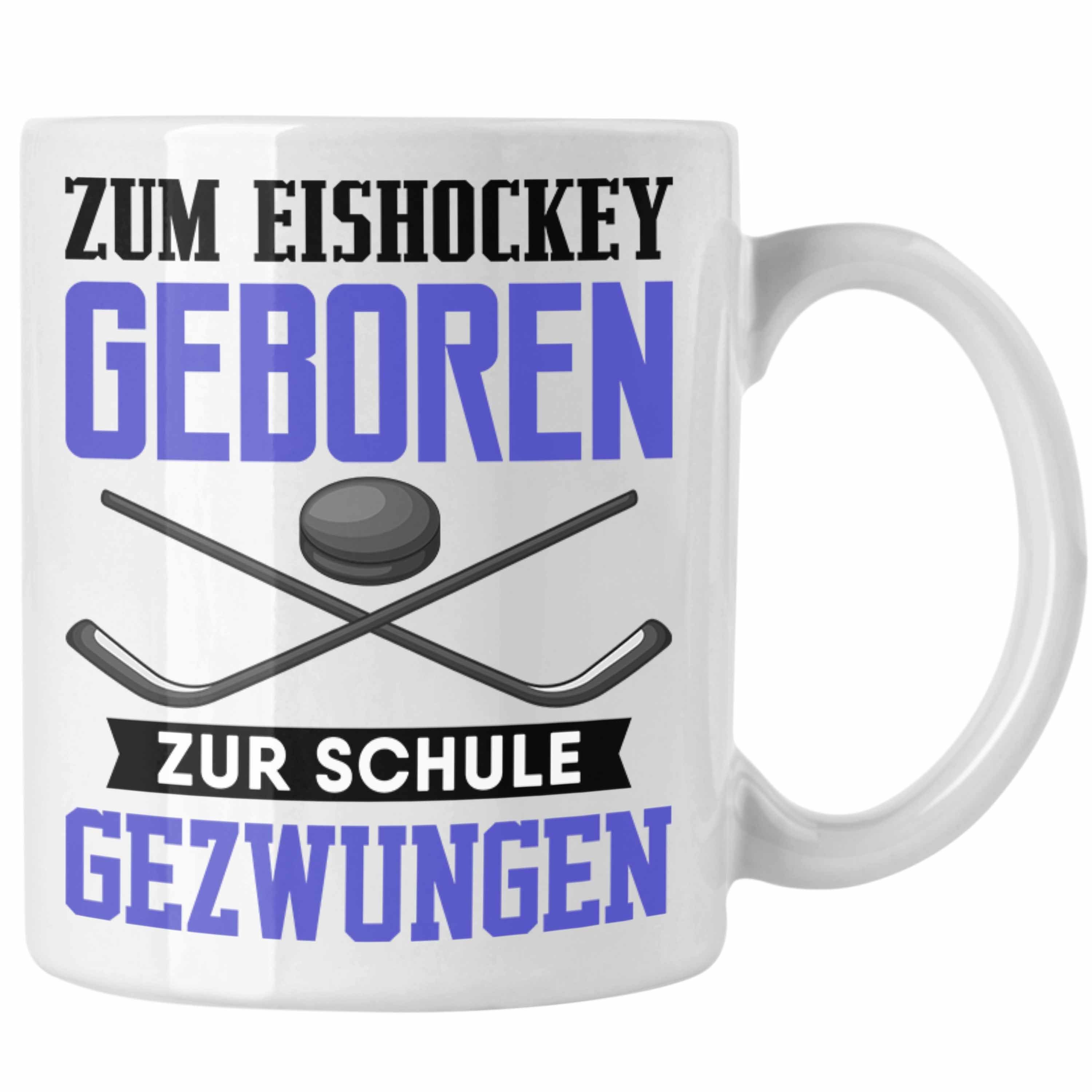 Eishockey Tasse Ei Geschenkideen Zum Weiss Eishockey-Spieler Trendation Geschenk Tasse Kinder