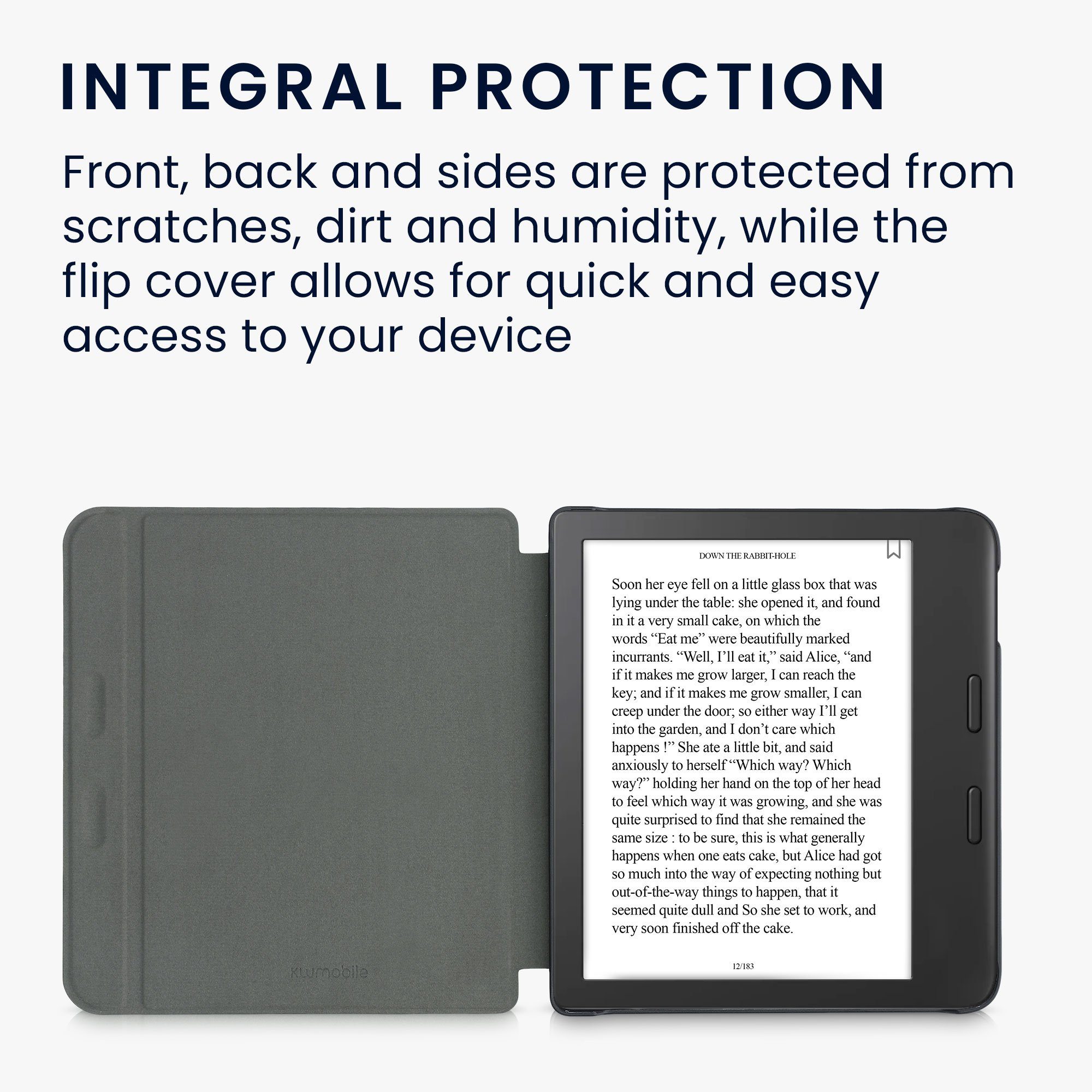kwmobile E-Reader-Hülle Schutzhülle für Tolino Vision 6 Hülle, eReader Flip Case mit Auto Sleep Funktion – Bild 4 von 5