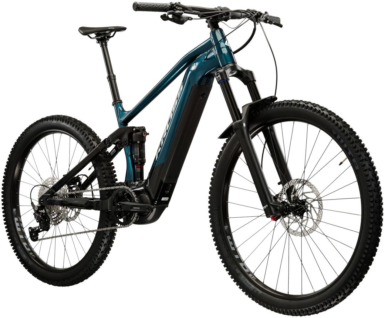 Kross E-Bike Mountainbike KROSS E-MTB Grist Boost 2.0 630 29" türkis 12 Gänge, 12 Gang Shimano DEORE M6100 Schaltwerk, Kettenschaltung, Mittelmotor, 630 Wh, Pedelec, Elektrofahrrad für Damen und Herren, MTB