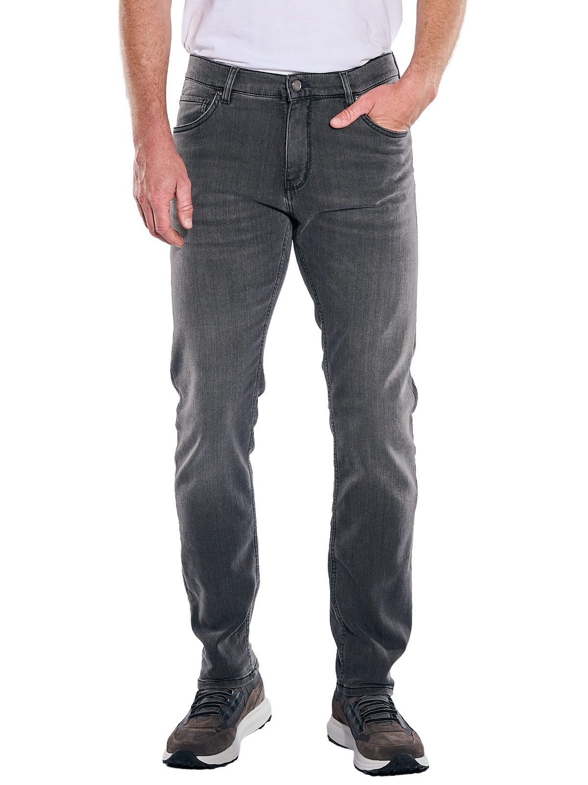 ENGBERS GERMANY Stretch-Jeans Herren Jeans 5-Pocket Superstretch, Anthrazit