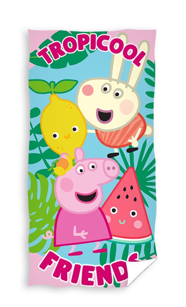 Peppa Pig Strandtuch Peppa Pig Badetuch Handtuch Strandtuch 70 x 140 cm