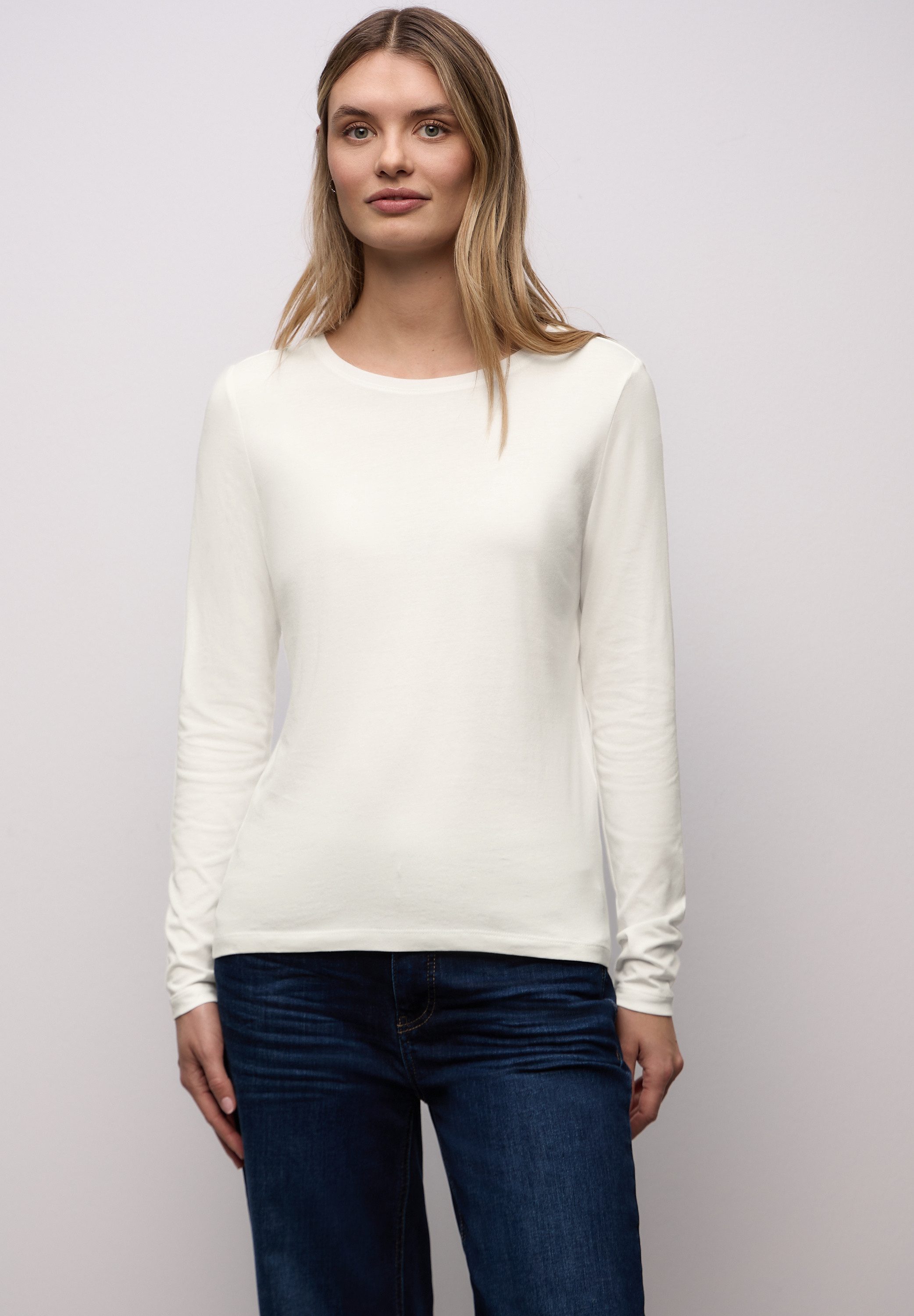 STREET ONE Langarmshirt mit Rundhalsausschnitt günstig online kaufen