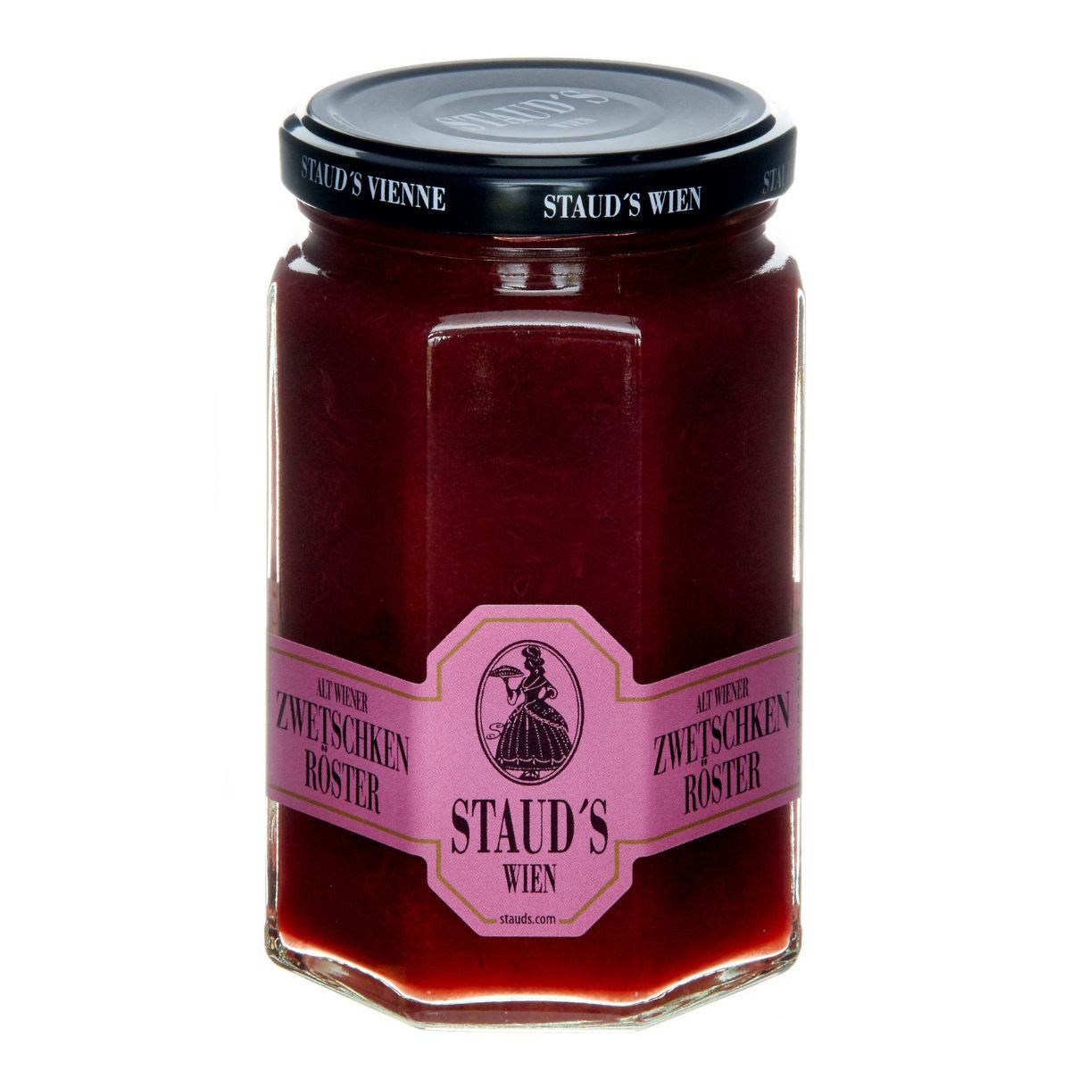 STAUD’S Wien Obstkonserve Staud’s Zwetschkenröster 314 ml – Fein gewürztes Pflaumenkompott, 310 g