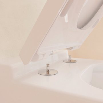 Villeroy & Boch WC-Sitz »Finion«, stone white matt, mit Absenkautomatik und abnehmbar