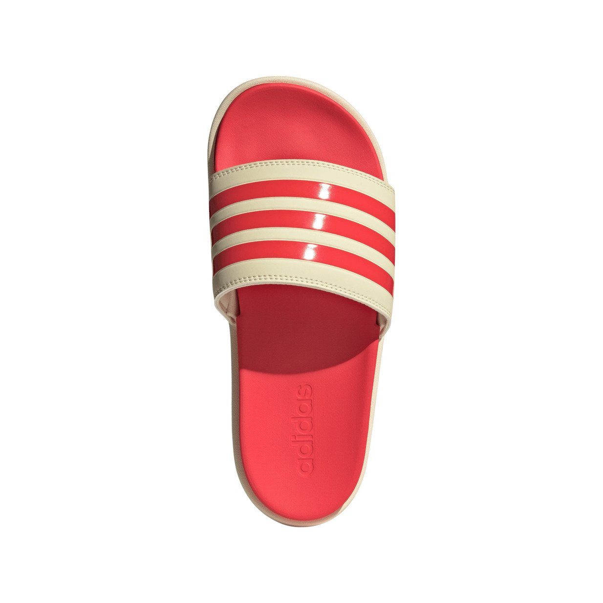adidas Performance Adilette Platform beige/rot Damen - 1 Paar Badeschuh