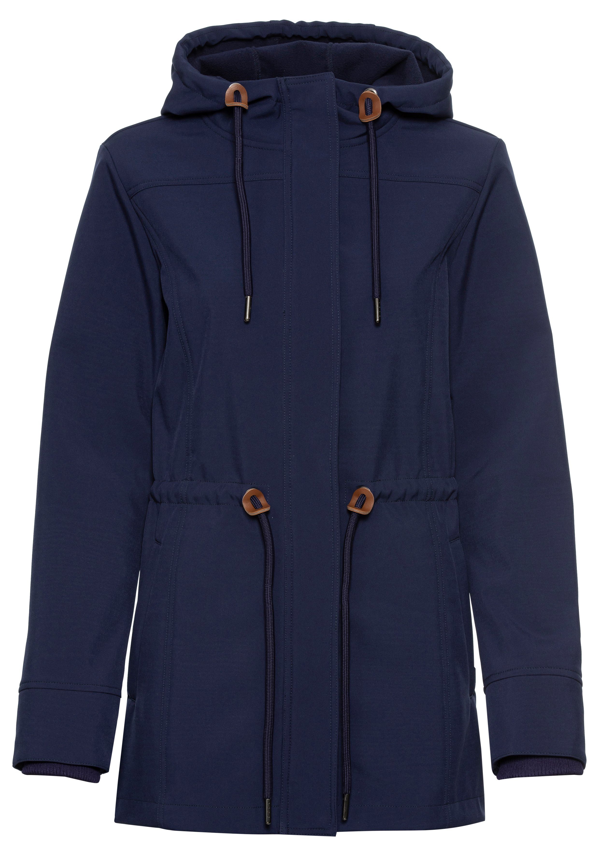 vivance active Softshelljacke mit Kordelzug an der Taille günstig online kaufen
