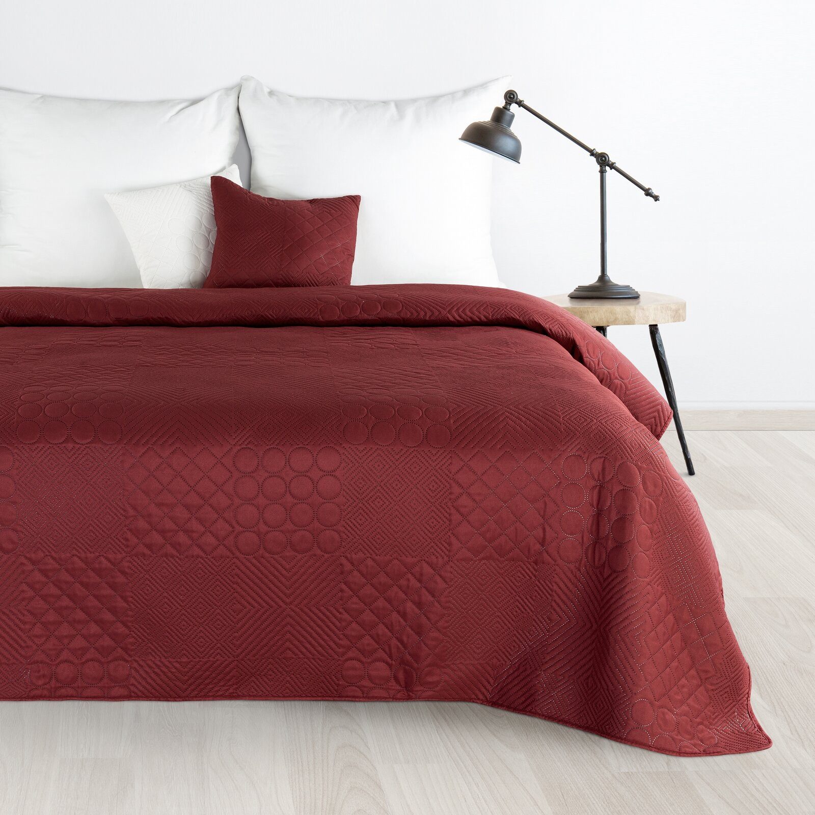 Bettüberwurf Zweiseitige Decke, Design91, dekorative Decke ganzjährige Sofadecke, einfarbige moderne Tagesdecke