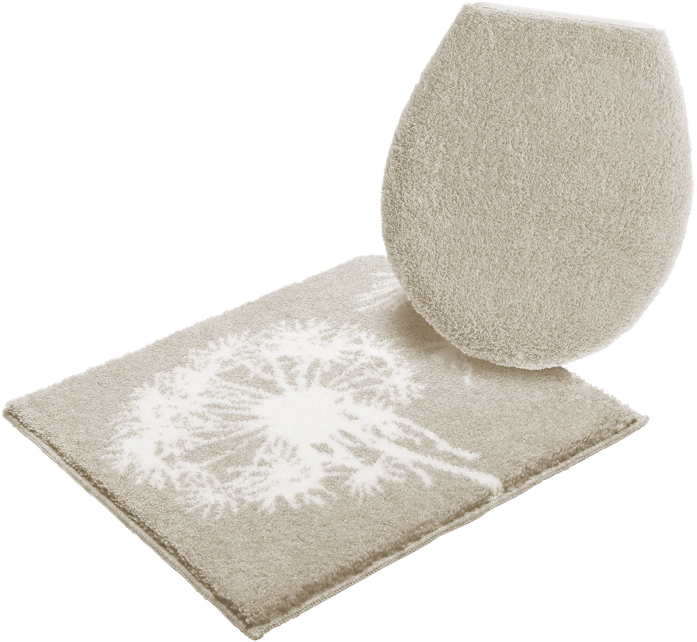 Grund Badematte Pusteblume, Badvorleger, Badezimmer Teppich, günstig online kaufen