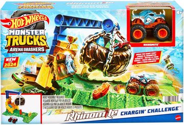 Hot Wheels Autorennbahn Monster Trucks Arena Smashers Rhinomite Chargin' Challenge