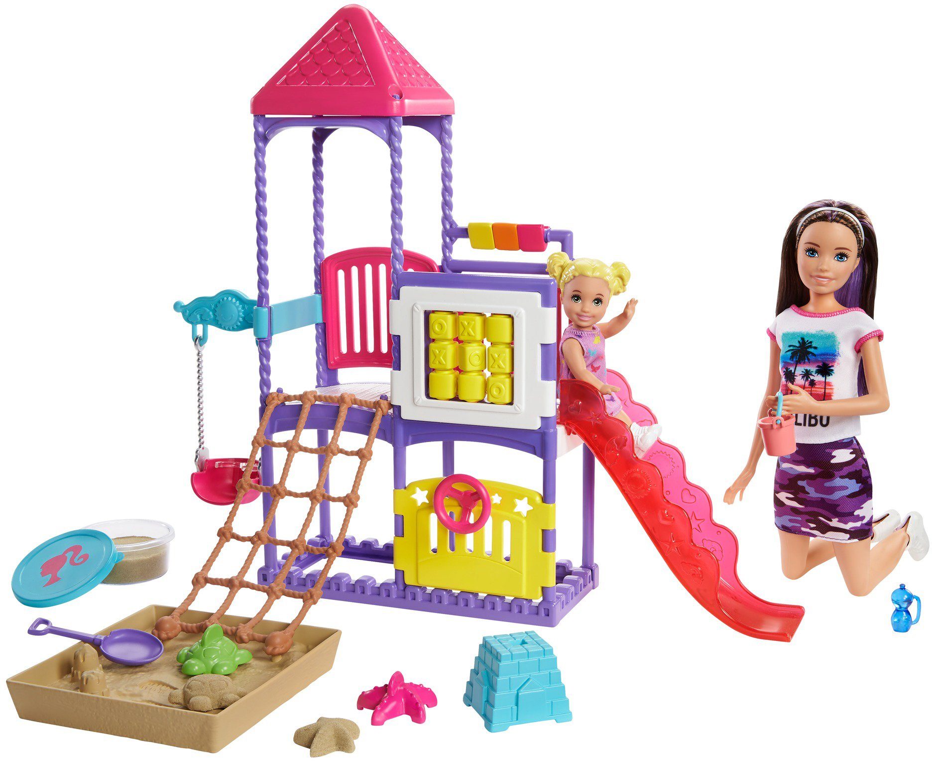 Image of Barbie Spielwelt »Skipper Babysitter, Spielplatz-Spielset«, mit Puppen und formbarem Sand