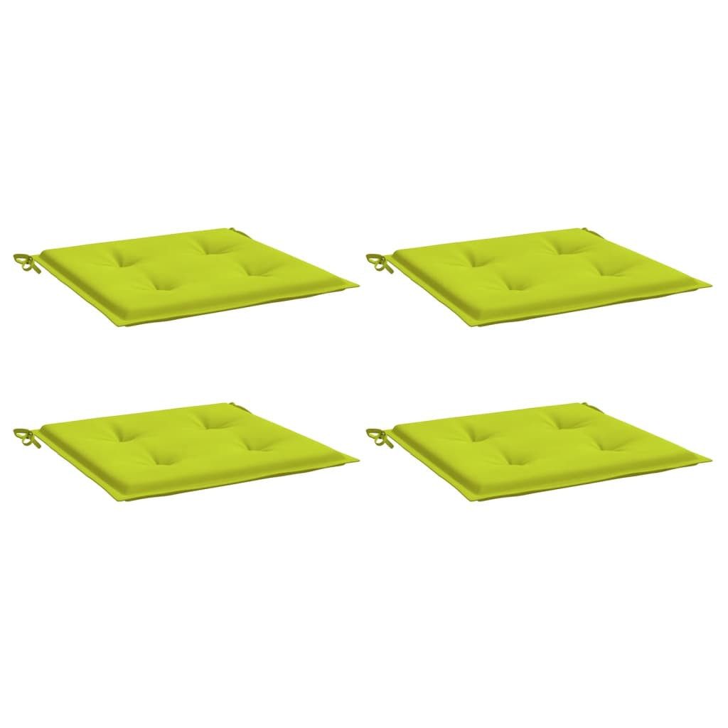 vidaXL Sitzauflage Gartenstuhl-Kissen 4 Stk. Knallgrün günstig online kaufen