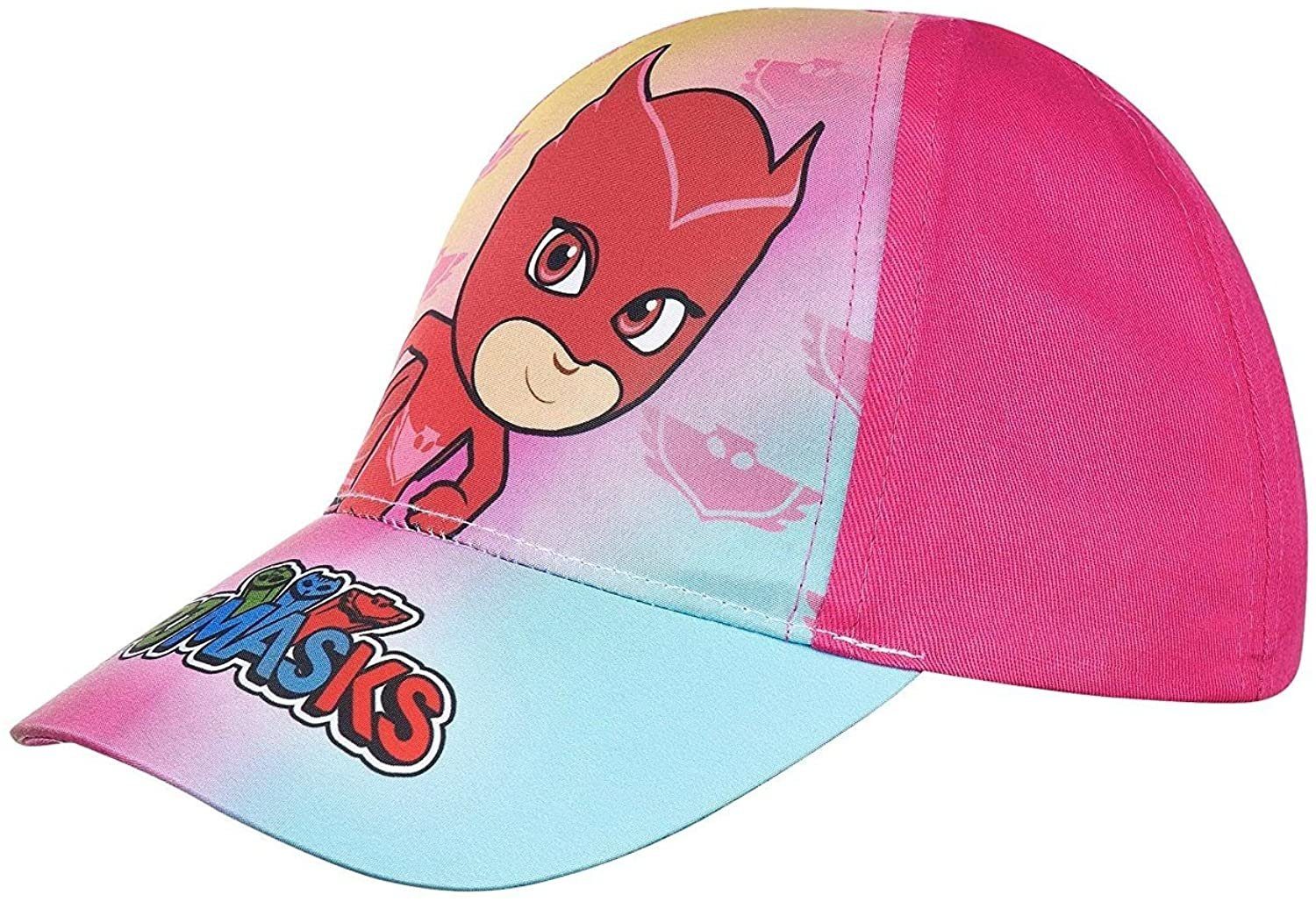 PJ Masks Baseball Cap PJ MASK Mädchen Eulette Basecap Schirmmütze Kita, Schule, Einschulung, Grundschule Mütze Owlette Cap Gr.52 +54 Pink/bunt