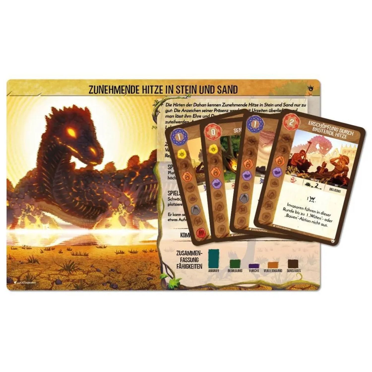 Pegasus Spiele Spiel Spirit Island: Zunehmende Hitze in Stein und Sand (Mini-Eweiterung)