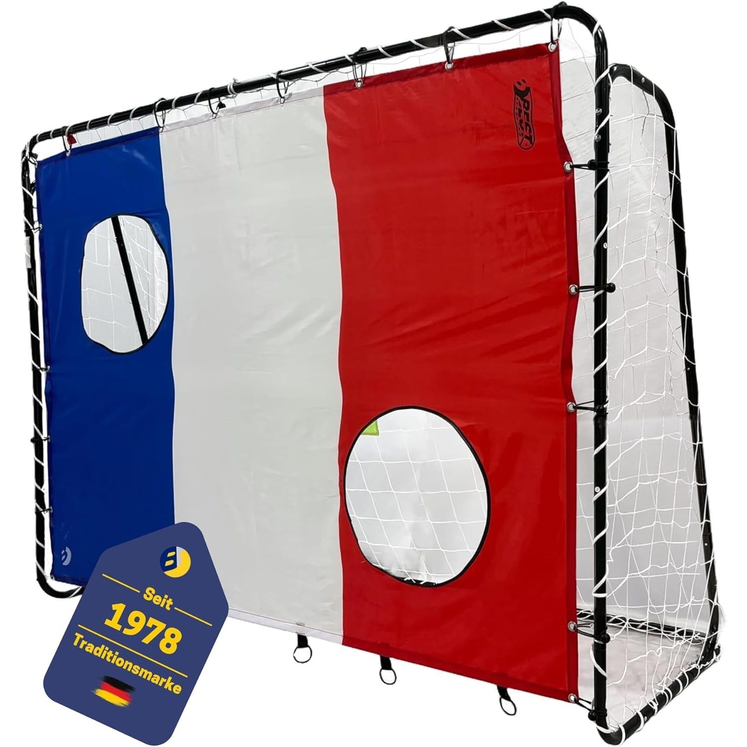 Fußballtor 11053-11061 Fußballtor-Set 213 x 152 x 76 cm in Schwarz mit