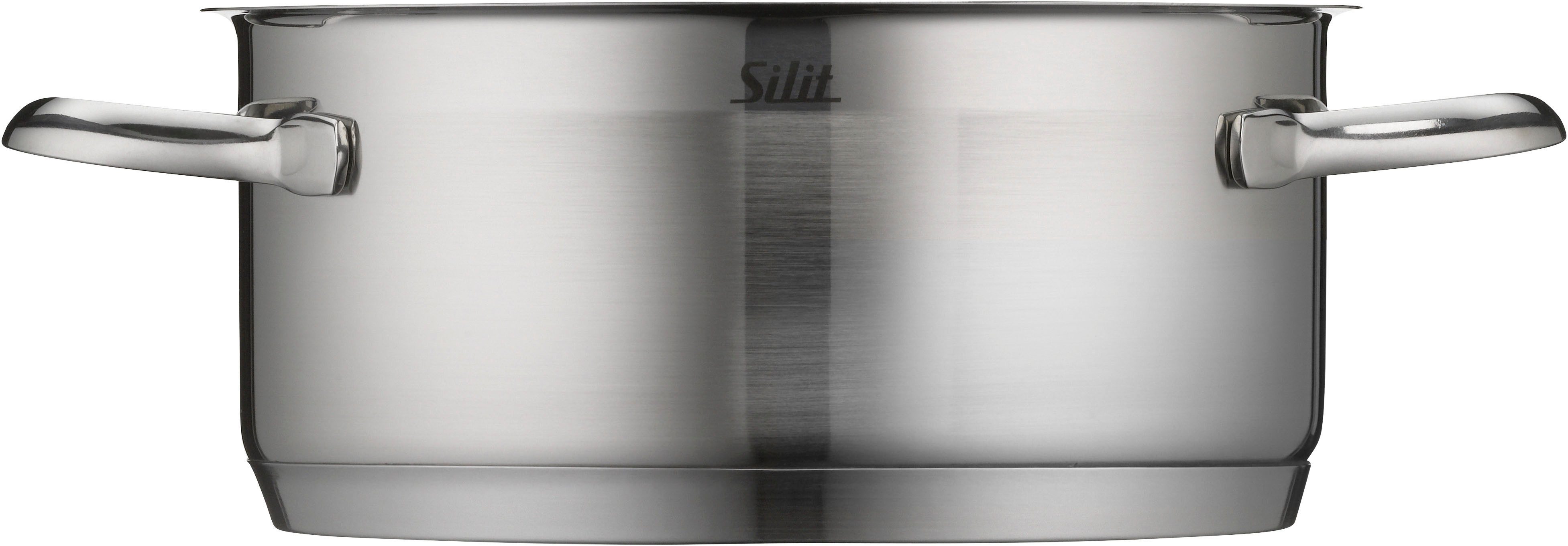 Silit Bratentopf Achat, Edelstahl 18/10 (2-tlg), rostfrei, Silitherm-Allherdboden, induktionsgeeignet