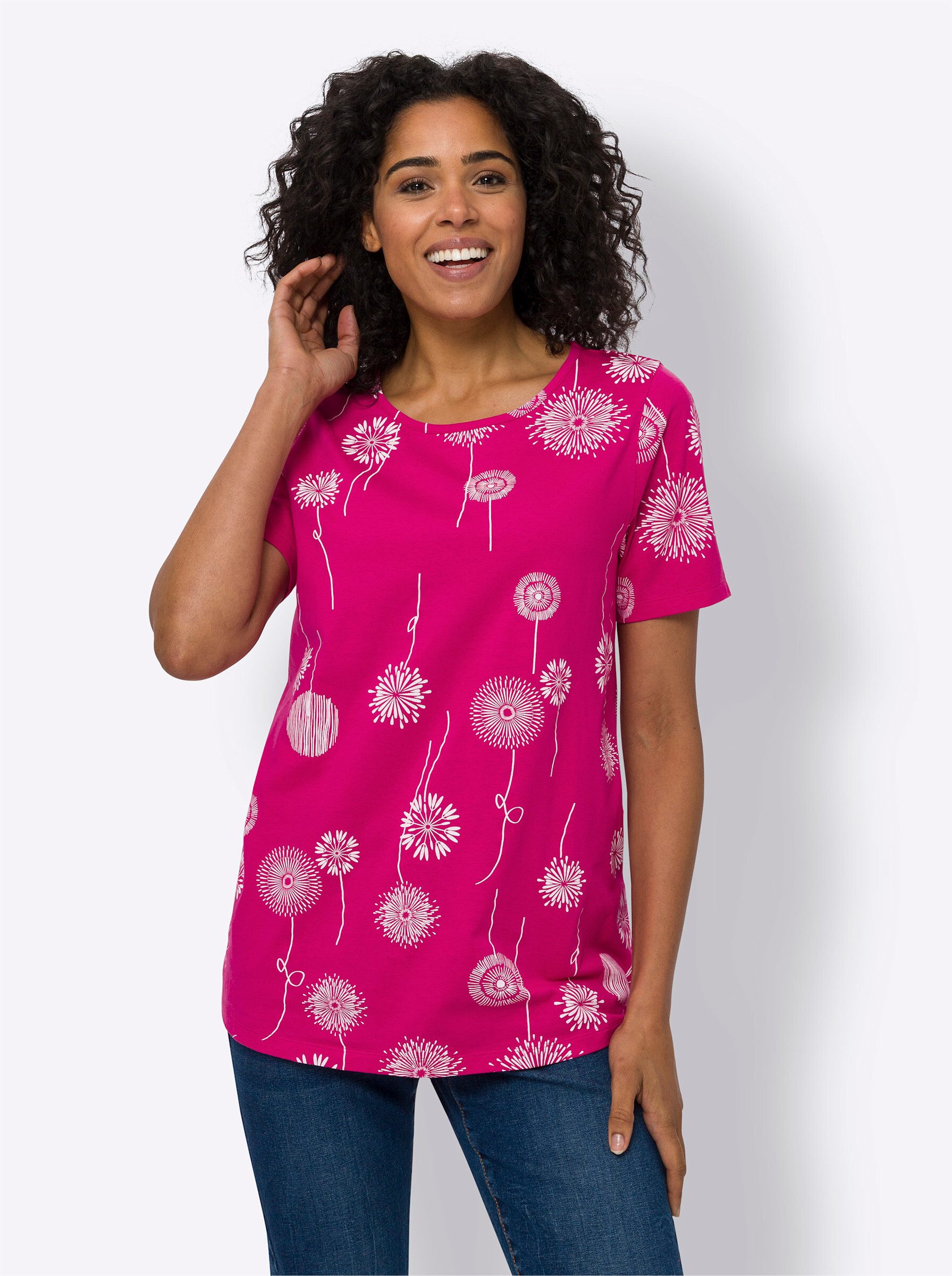 T-Shirt Longshirt Kurzarm
