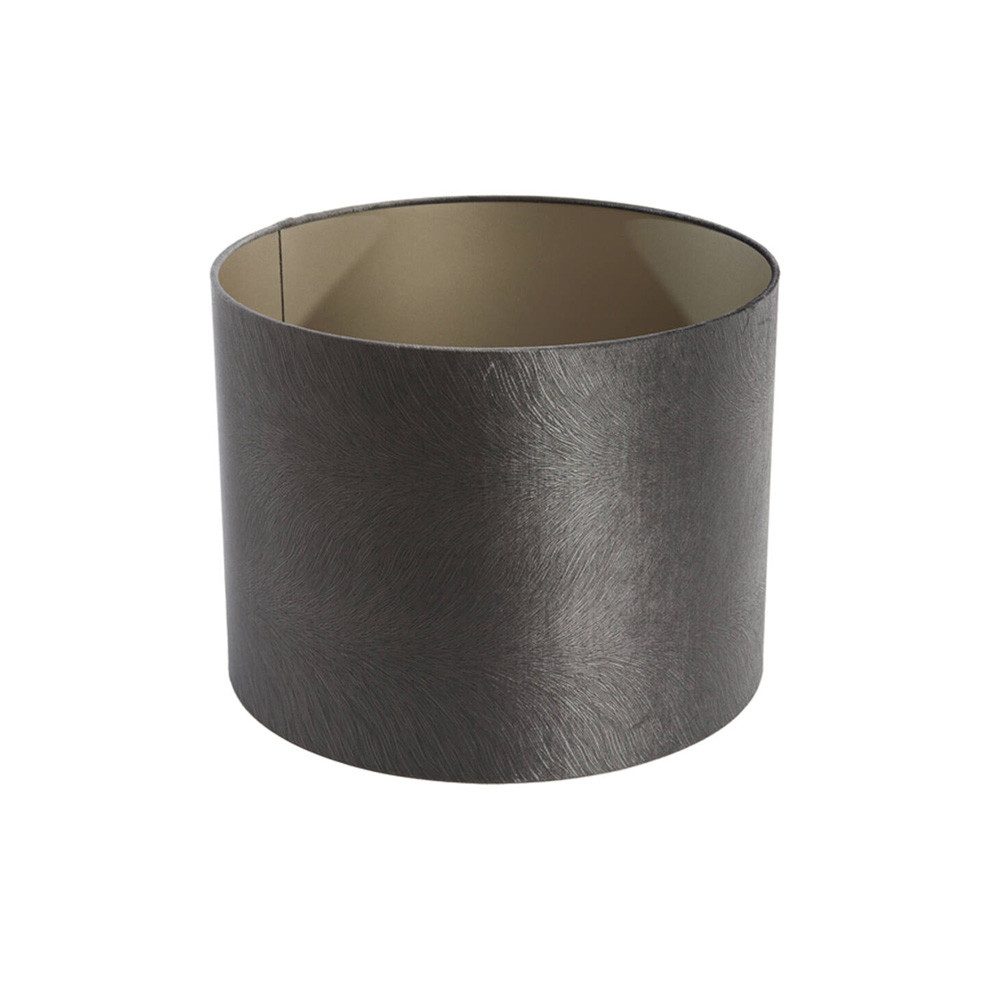 Light & Living Lampenschirm Lampenschirm Zylinder LUBIS von Light & Living Grau Ø20x15 cm