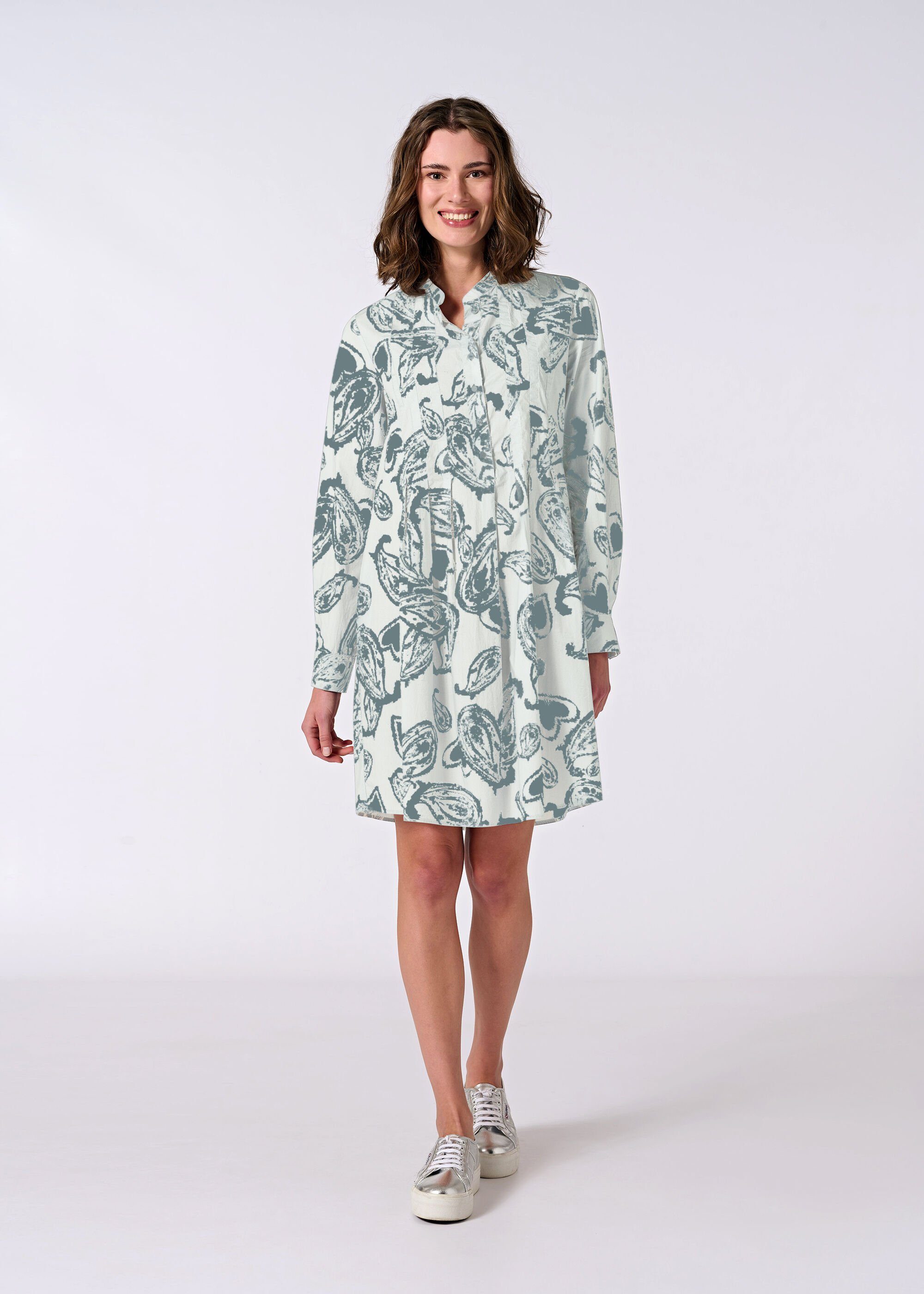 Paisley-Muster Blusenkleid Ilona Paisley in eve mit paradise White