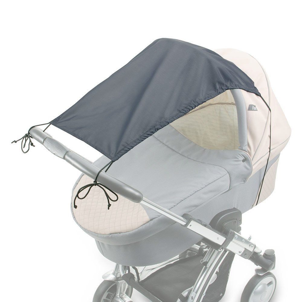Diago Kinderwagen-Sonnenschutzhülle Anthrazit, Sonnensegel für Kinderwagen Sonnenschutz - Sonnenverdeck Babywanne