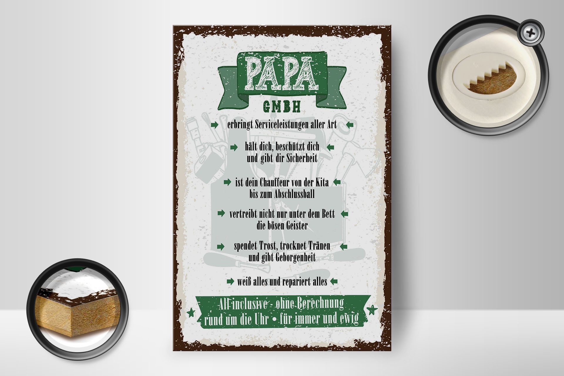 Femer GmbH Holzbild Spruch 20x30 cm günstig online kaufen