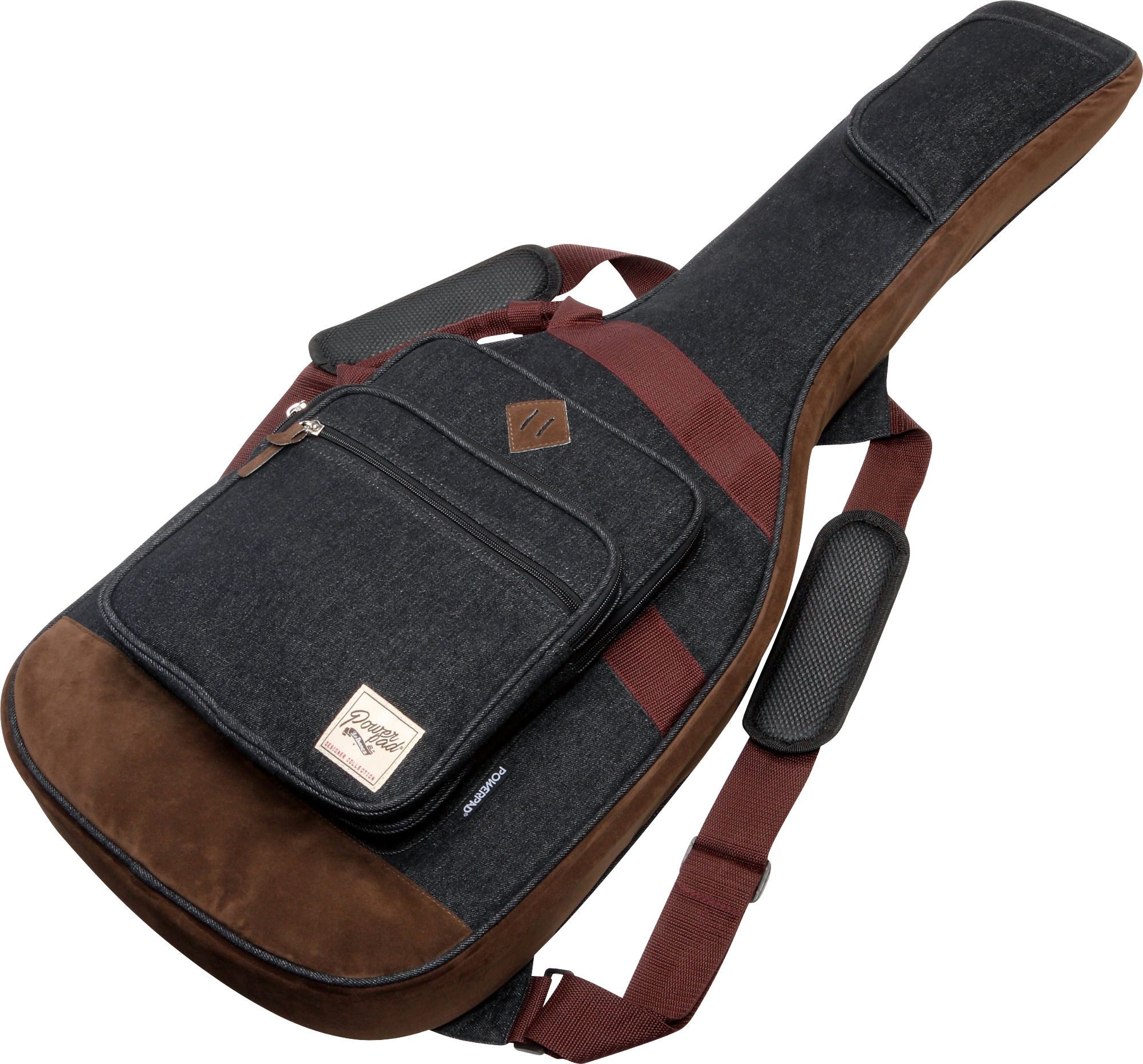 Ibanez Gitarrentasche IGB541D-BK Powerpad Gigbag für E-Gitarre Black, gepolsterter Boden & Seitenwände in Wildleder-Optik