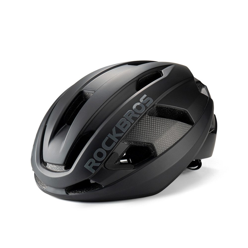ROCKBROS Fahrradhelm Fahrradhelm Carbonhelm (Spar-Set, 1-tlg., 58-62 cm leicht), Carbon, 3D-GRID, Magnetverschluss, belueftet