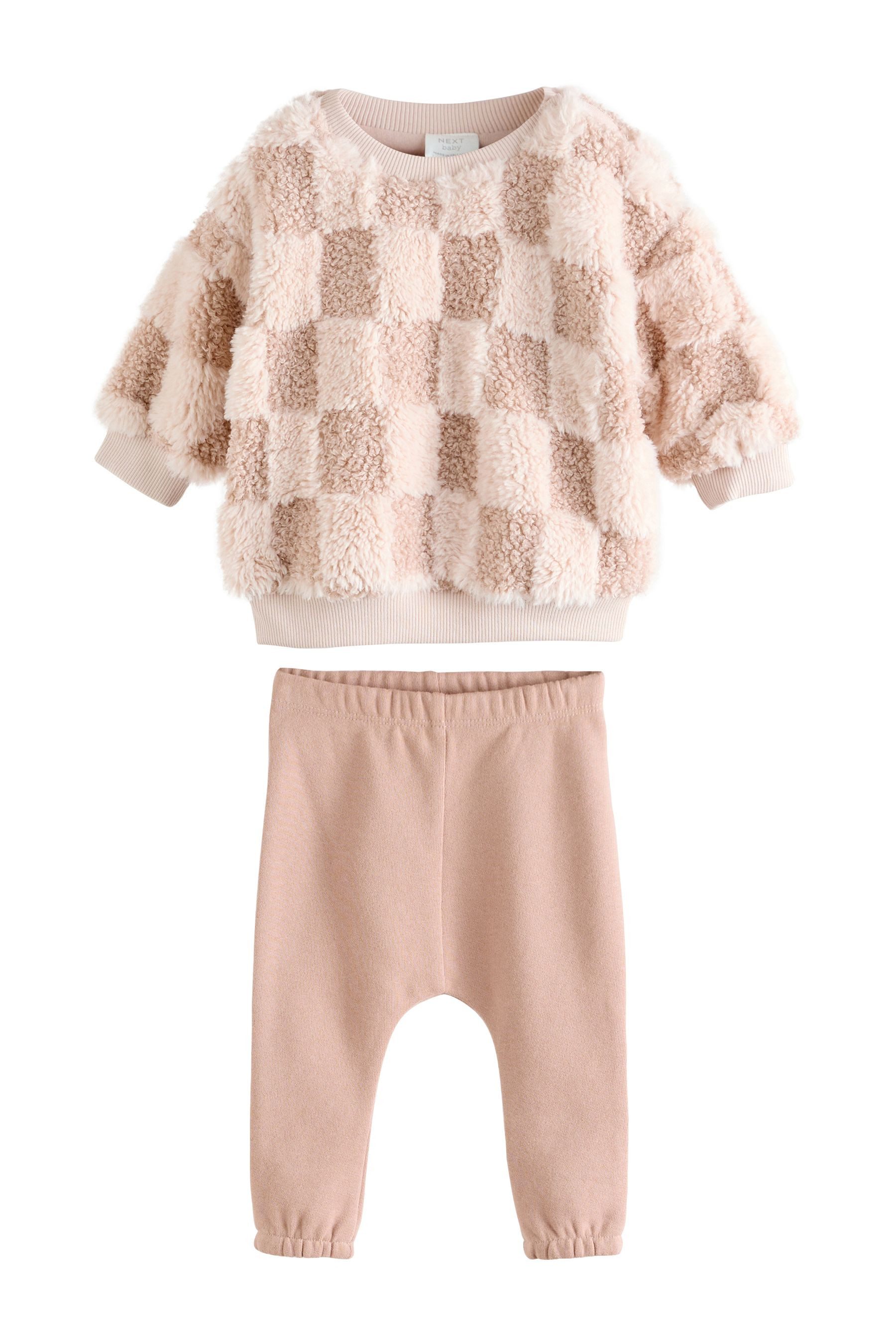 Next Sweatanzug Baby-Set aus Fleeceoberteil und Jogginghose (2-tlg)