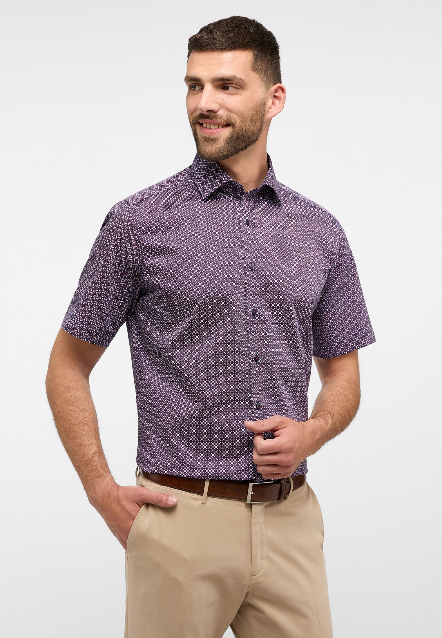 Eterna Kurzarmhemd MODERN FIT NON IRON günstig online kaufen