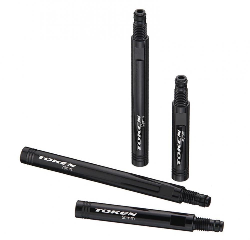 Token Fahrradreifen TOKEN Valve Extender schwarz für SV paarw Felgen 61 bis 70mm