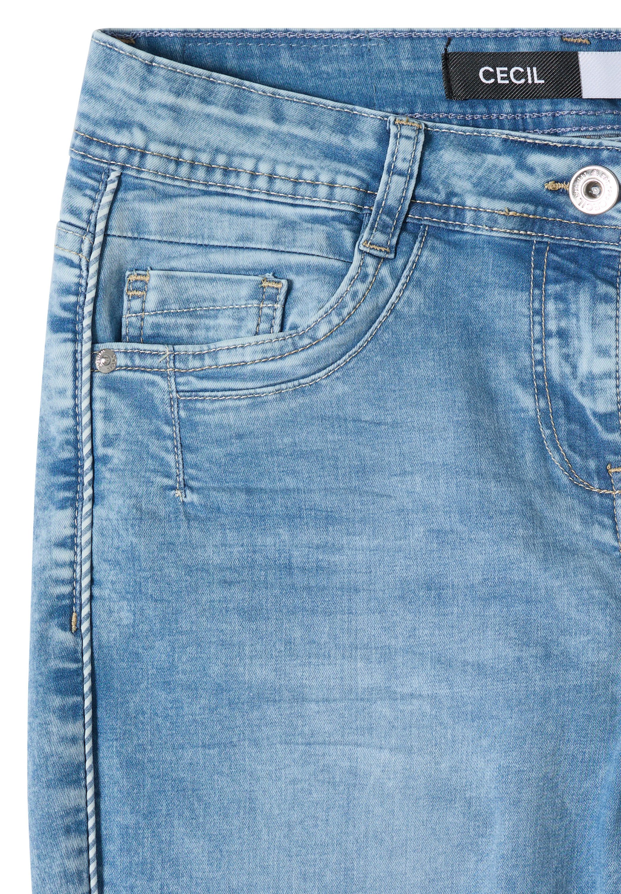 CECIL Slim-fit-Jeans High Waist