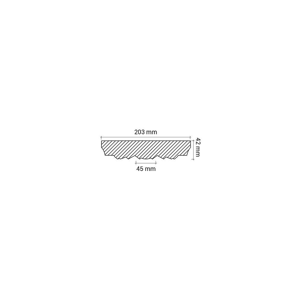 Klassisch Deckenrosette, Decken-Rosette Zierelement, Zeitlos 156042 Medallion, (Rosette, cm), vorgrundiert, St., Deckenelement, Profhome 1 Stil: weiß, Durchmesser Stuckrosette, 20,3 /