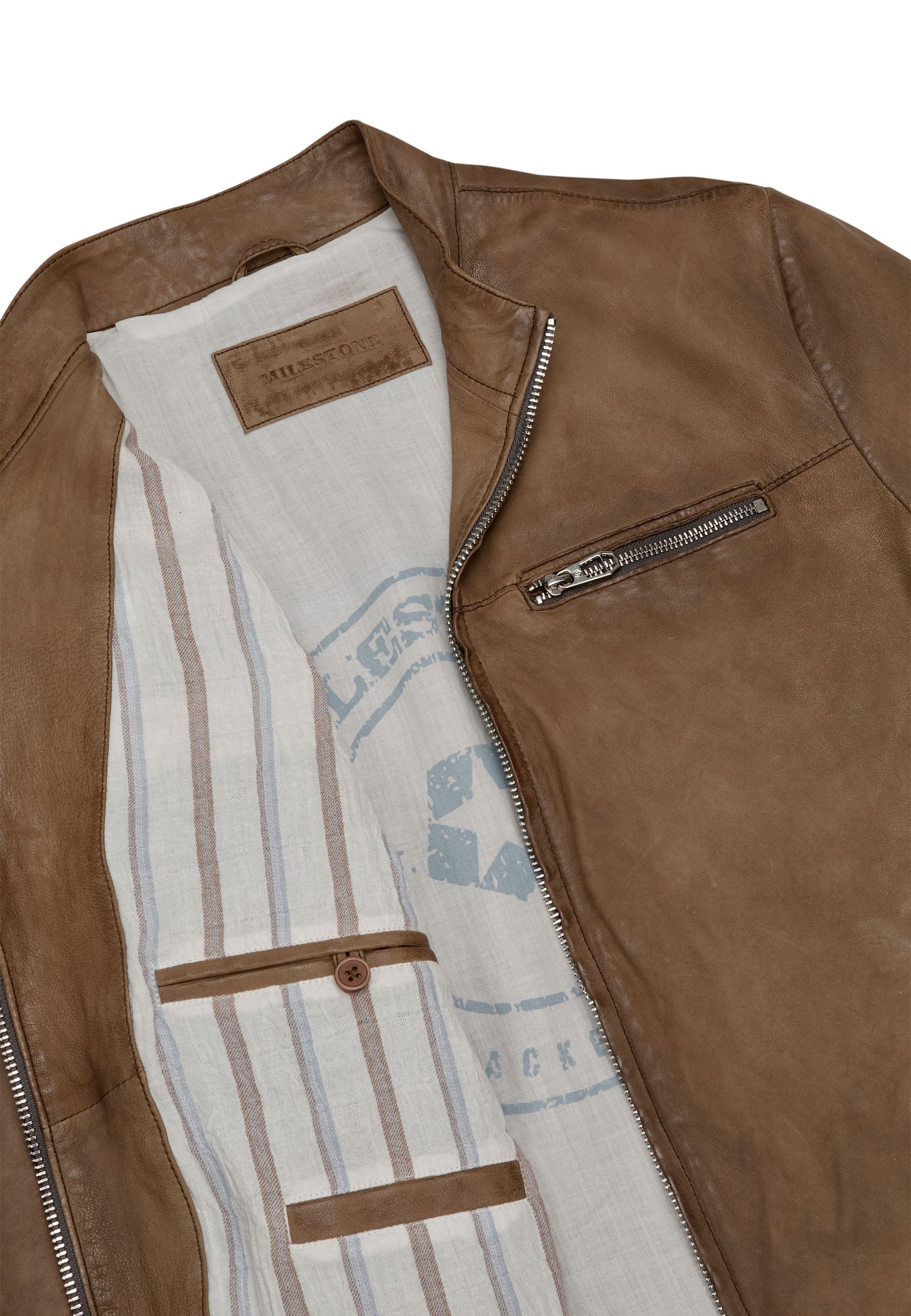 Milestone Lederjacke