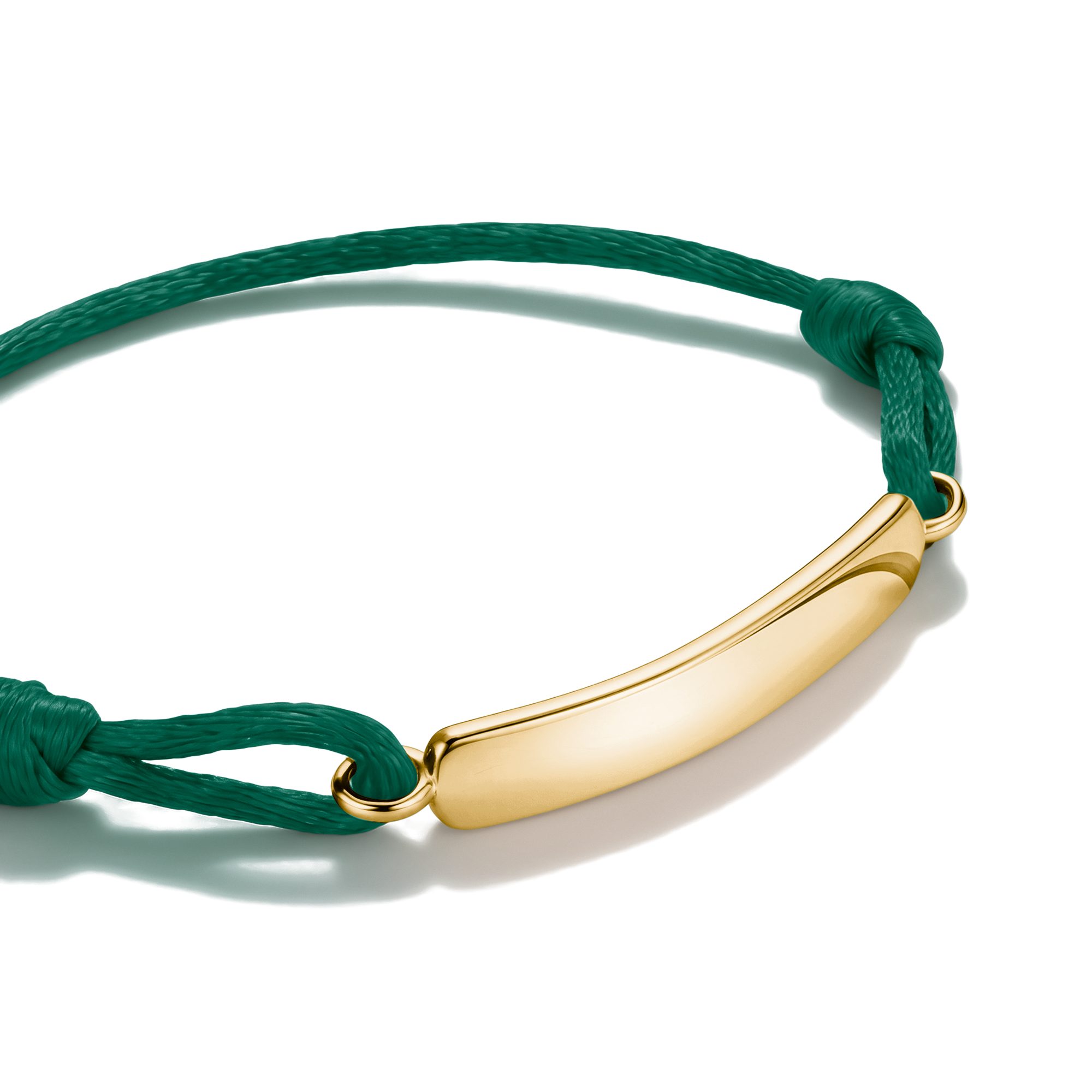 THOMAS SABO Armband Together Textilarmband gelbgoldfarben