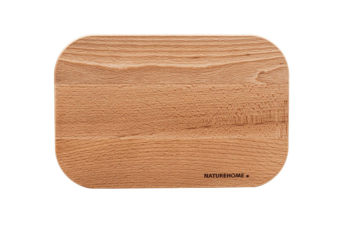NATUREHOME Schneidebrett 4er Frühstücksbrettchen Buche massiv – Made in Germany, NATUREHOME, Buchenholz, (4erSet, 4-St), Handarbeit – Bild 4 von 5