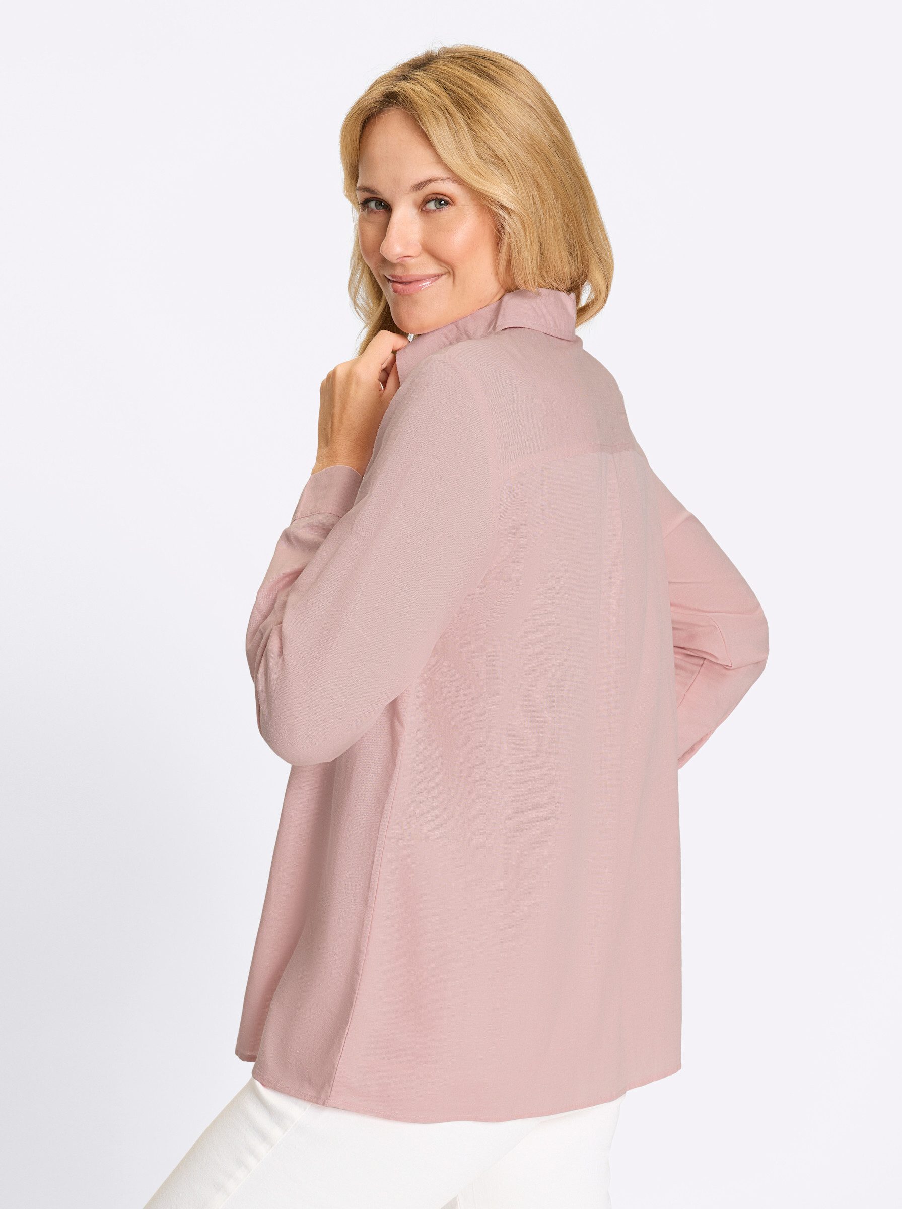 Sieh an! Klassische Bluse Longbluse . günstig online kaufen