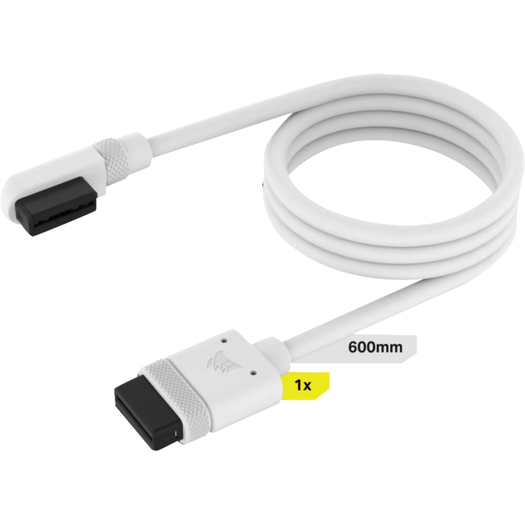 Corsair iCUE LINK Slim-Kabel, 600mm, 90° abgewinkelt Stromkabel