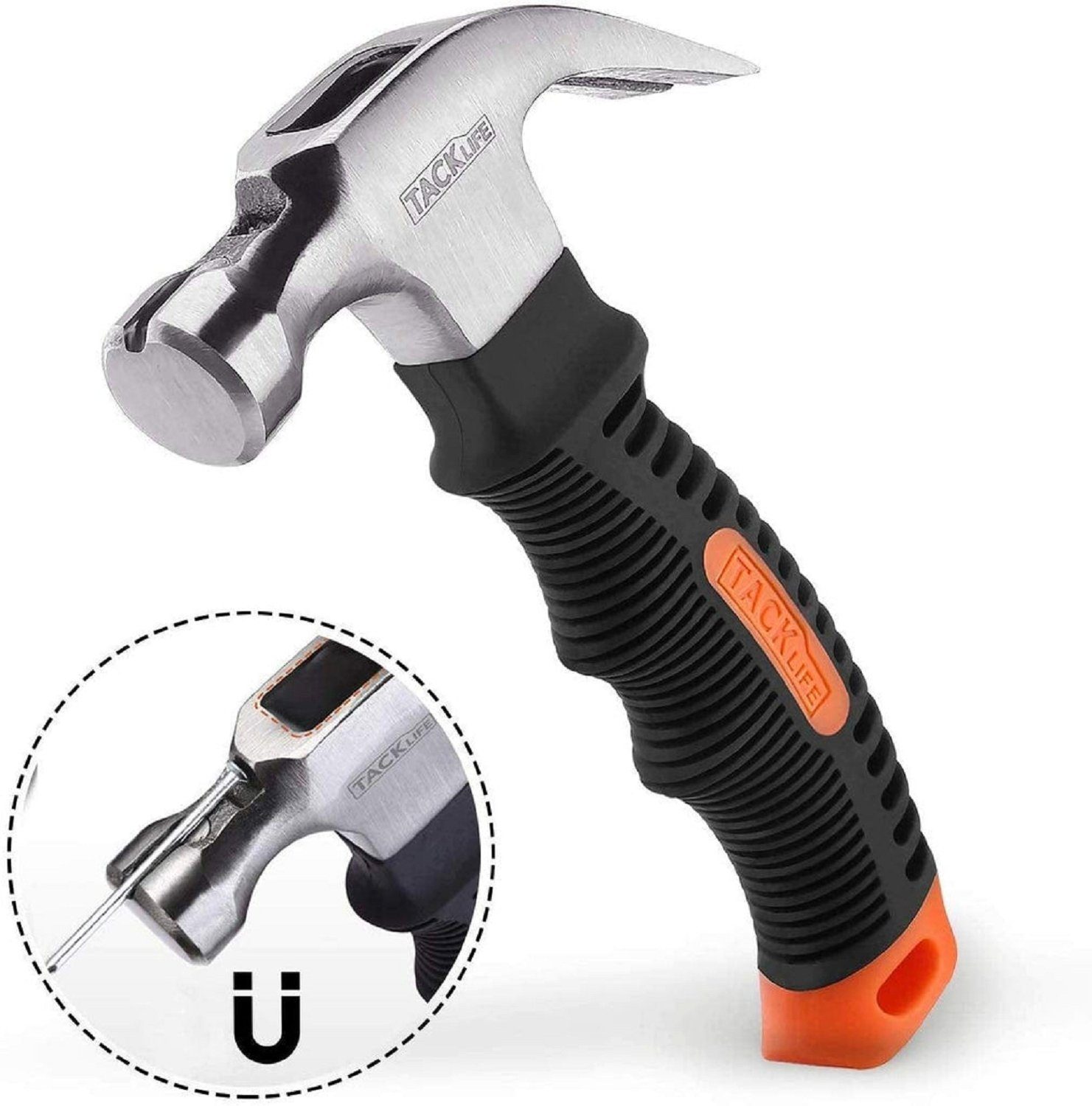 TACKLIFE Abbruchhammer, 8Oz Mini Hammer Nails Tool mit magnetisch  Nagelstarter | Hand- & Kleinwerkzeuge