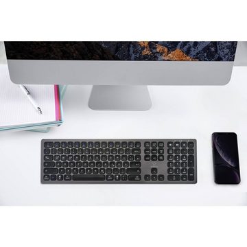 Renkforce Bluetooth-Slim-Tastatur aus Aluminium Tastatur