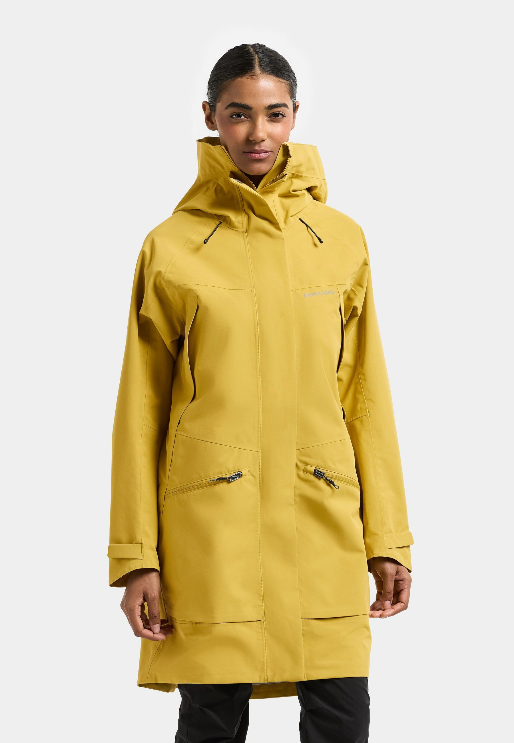 Didriksons Parka Damen Übergangsjacke Mantel Wasserdicht ILMA mit Kapuze mit Taschen