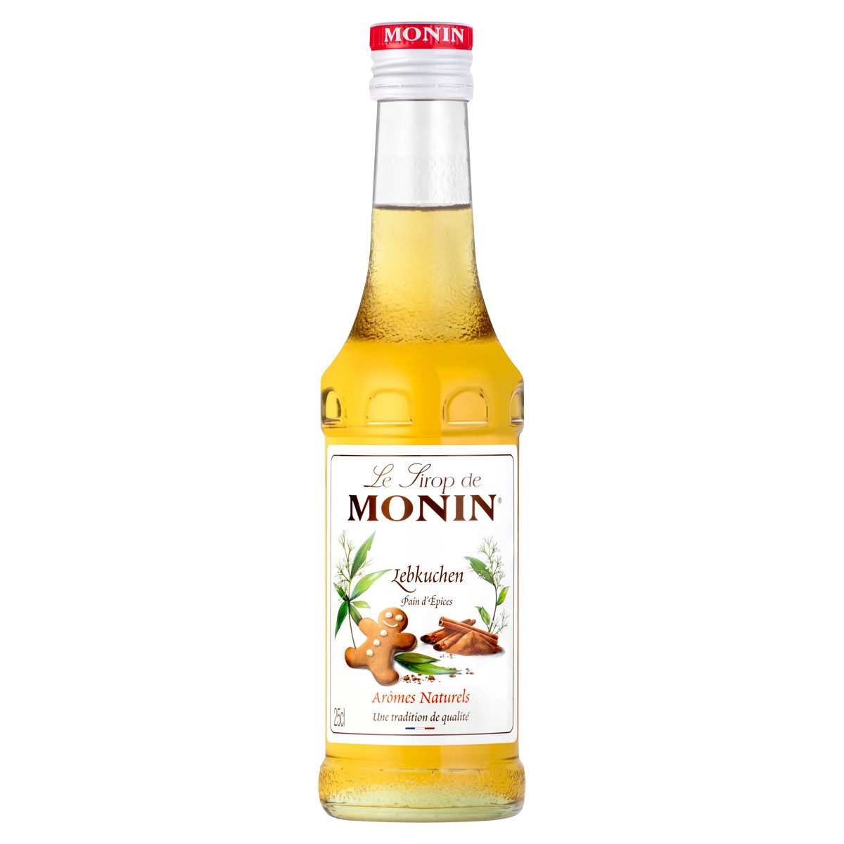 MONIN Getränke-Sirup, Monin Lebkuchen Sirup ideal fuer Heissgetraenke aromatisch 250 ml