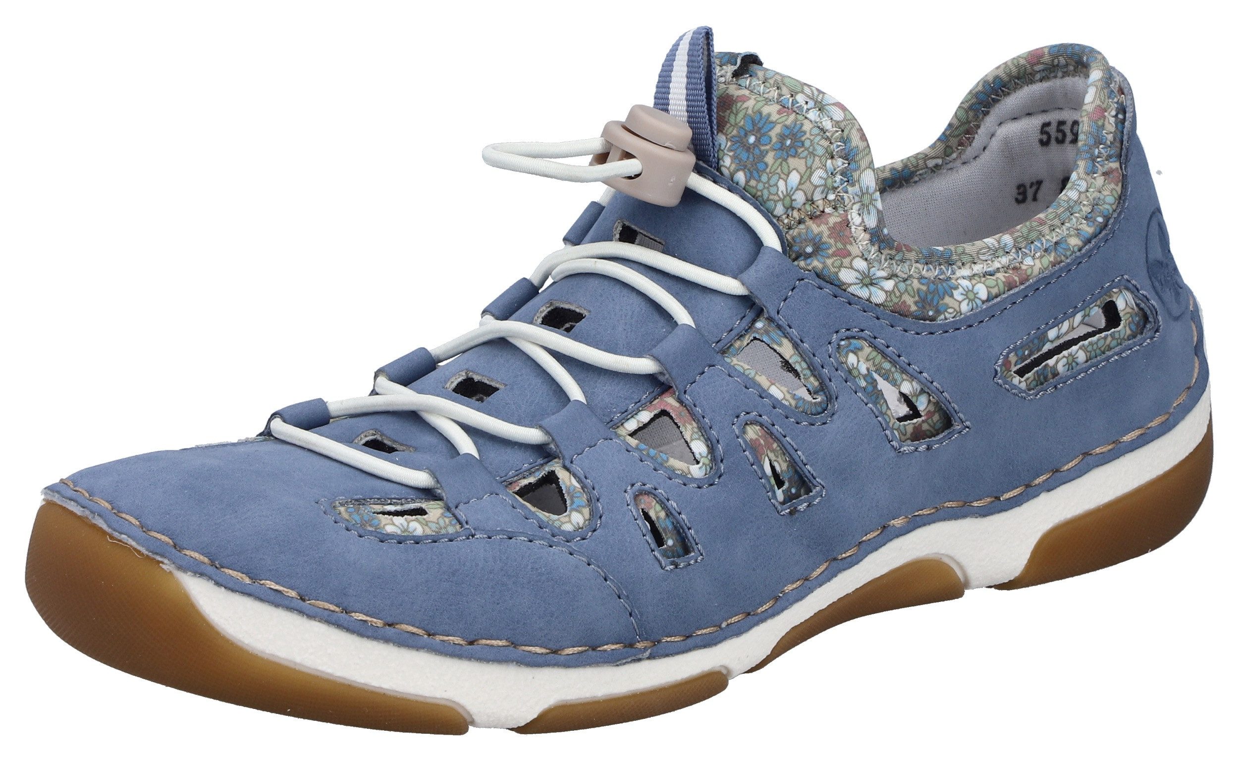 Rieker Slip-On Sneaker Barfußschuh, Halbschuh, Slipper mit Schnellverschluss