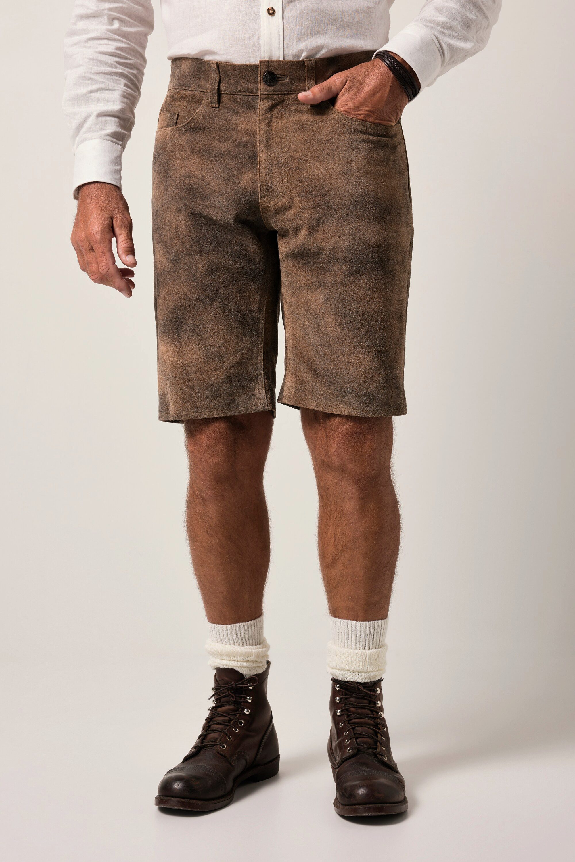 JP1880 Bermudas JP1880 Leder-Bermuda Tracht Rindleder Regular Fit