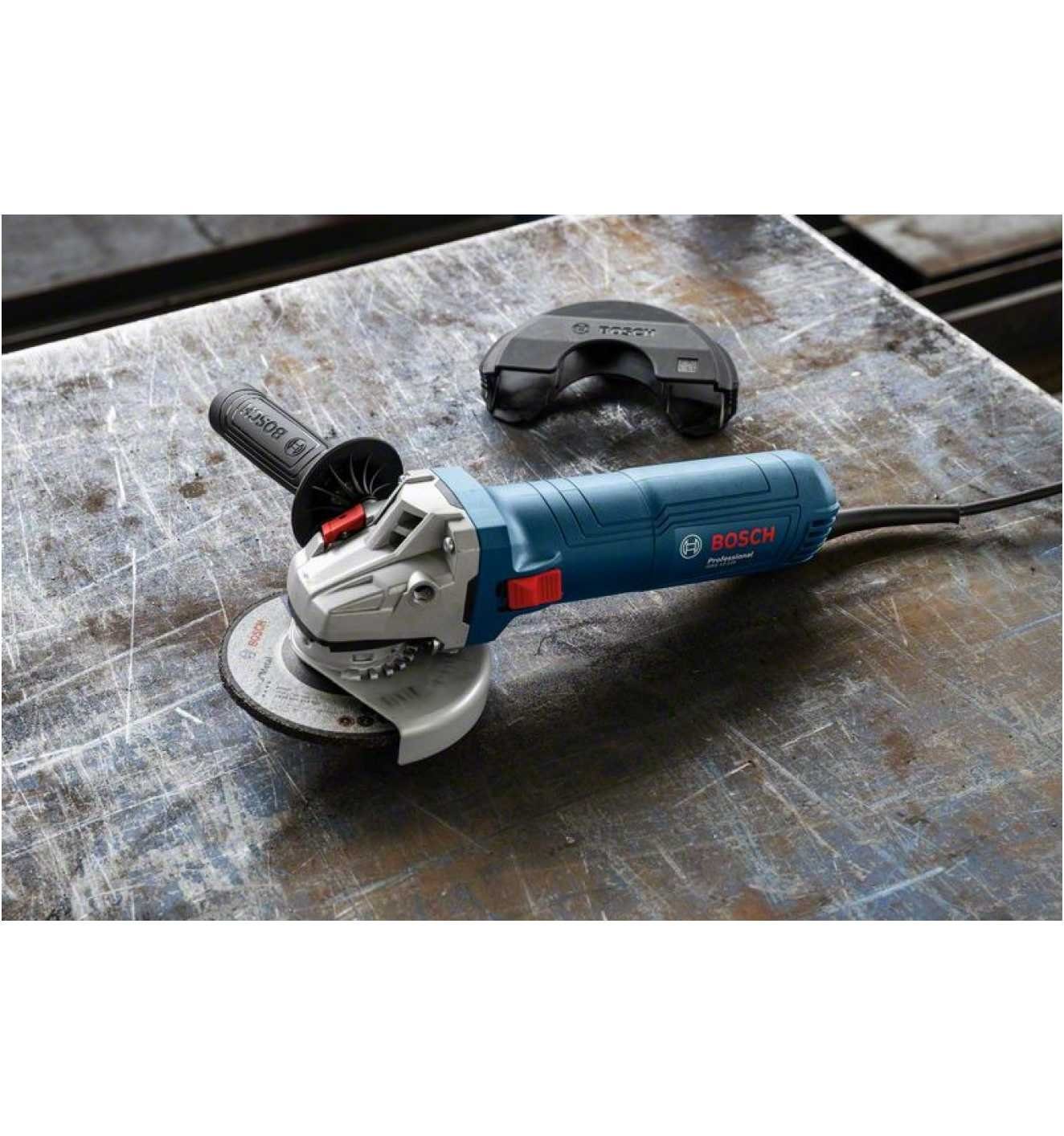 Bosch Professional Winkelschleifer GWS 12-125, max. 11000,00 U/min, inkl.  Zubehör, im Karton