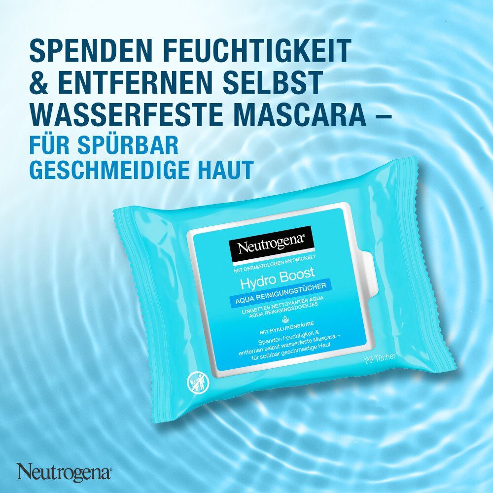 Reinigungstücher Boost Gesichtsreinigungstücher Hydro - Neutrogena 25St. Aqua