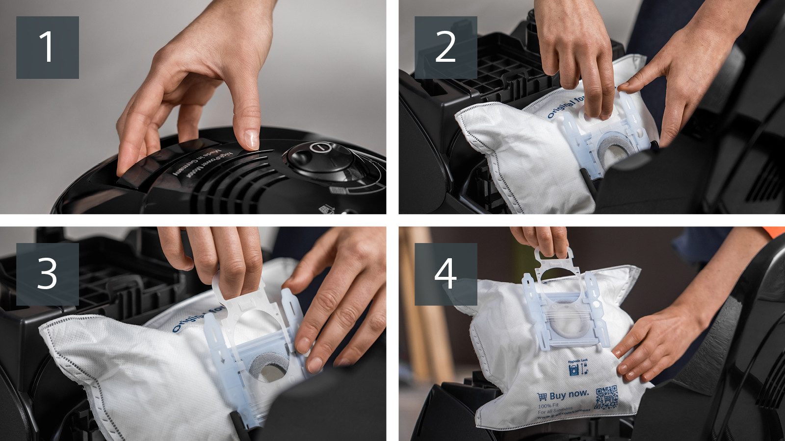 SIEMENS Bodenstaubsauger synchropower VS06A212, Made in Germany, Hygiene-Filter, kompakt, 600 W, mit Beutel, hohe Saugkraft, spezielle Hartbodendüse, integriertes Zubehör, schwarz